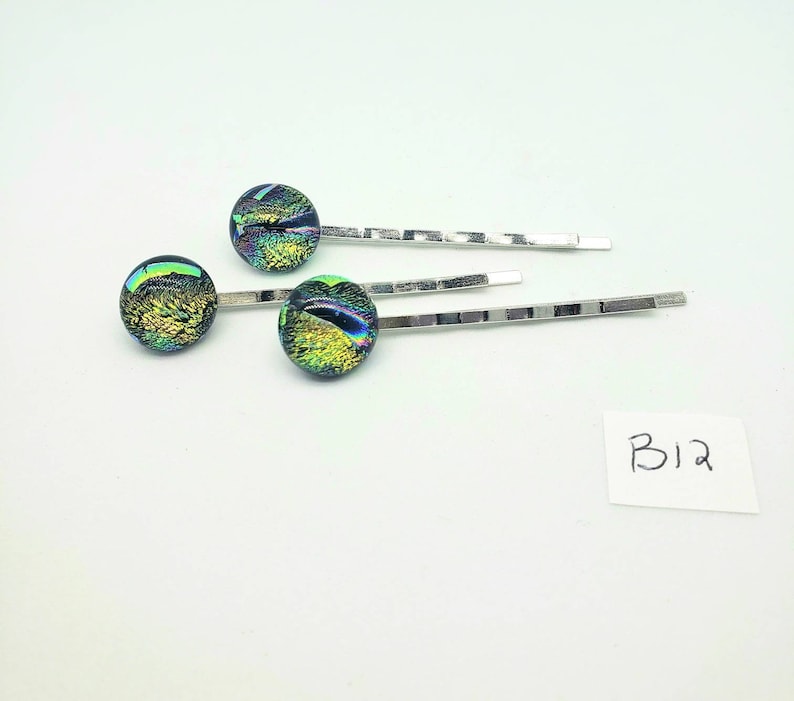 hair barrettes,unique hair accessories prom hair accessories hair jewelry 3 piece set Glass Bobby pins hair accessories Fused glass