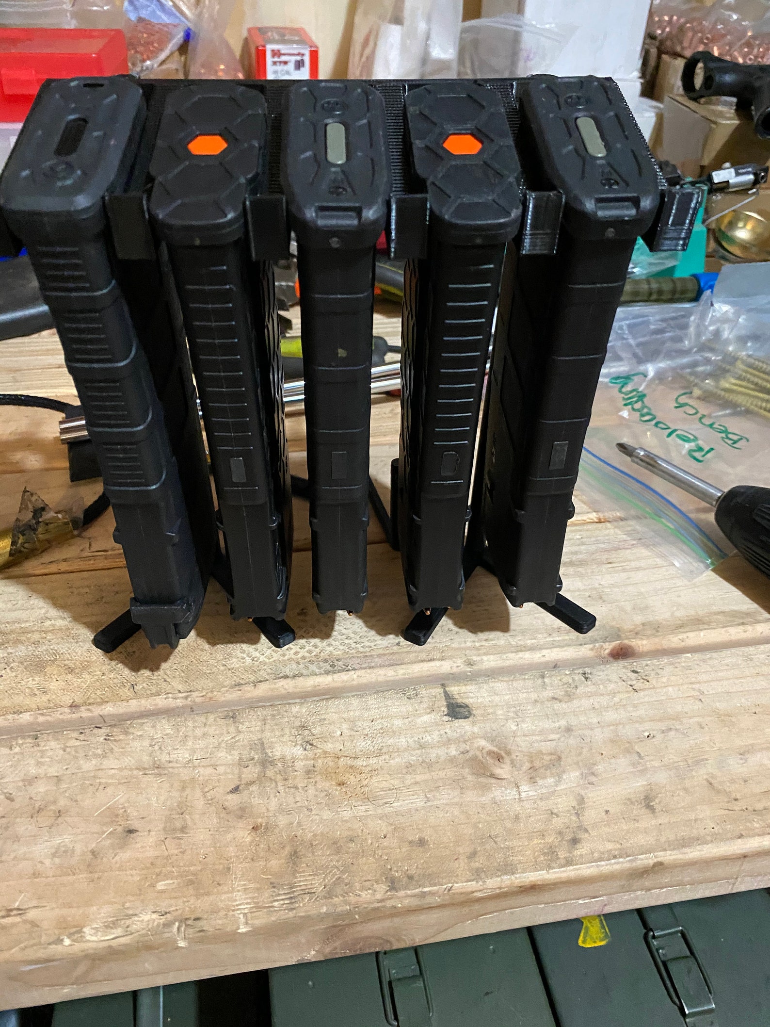 Standing AR15 Mag Rack Holds 5 Magazines Etsy