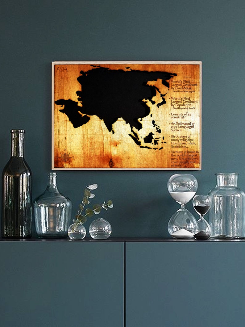 Continental Map Asia