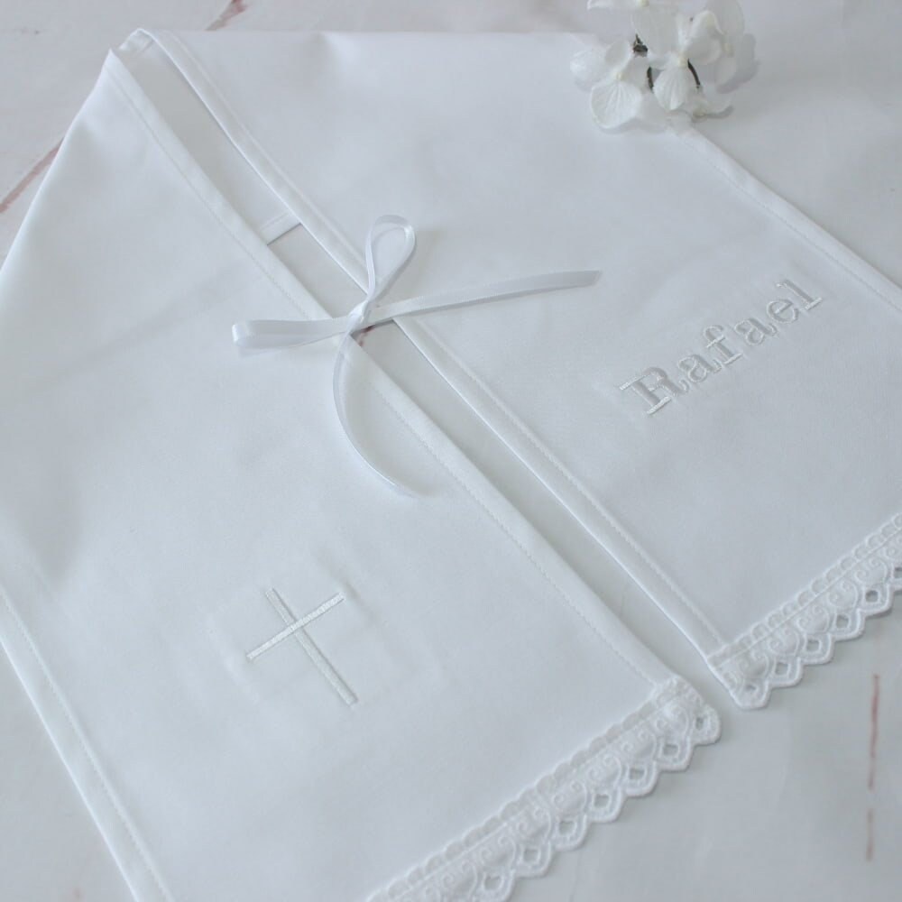 Personalized Baptism Christening Stole Baptism shawl Etsy