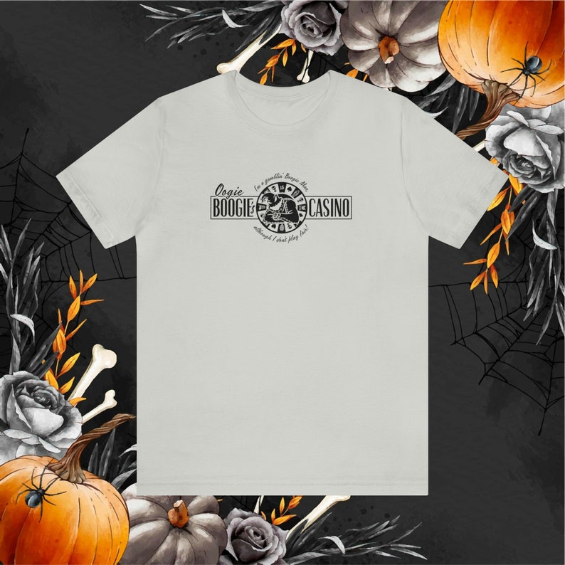 Oogie Boogies Casino Nightmare Before Christmas Unisex T-Shirt Silver
