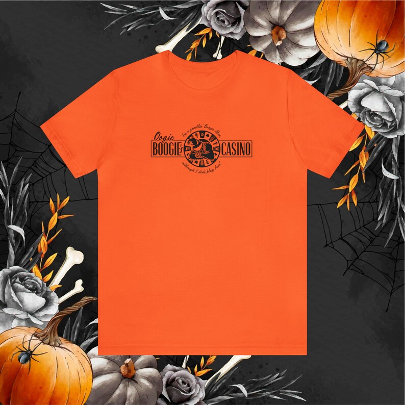 Oogie Boogies Casino Nightmare Before Christmas Unisex T-Shirt Orange