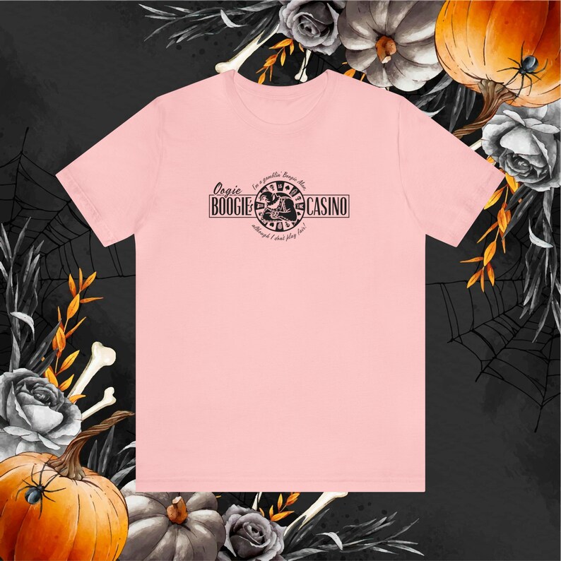 Oogie Boogies Casino Nightmare Before Christmas Unisex T-Shirt Pink
