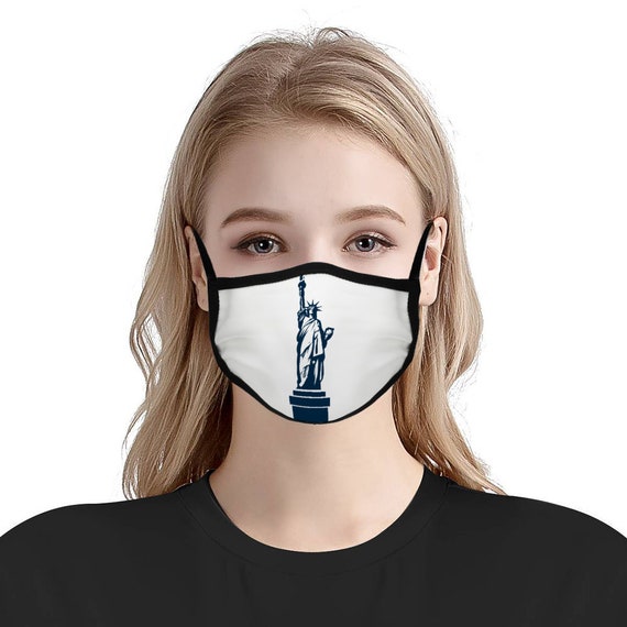 NY Statue of Liberty Face Mask Nylon Spandex Light Weight | Etsy