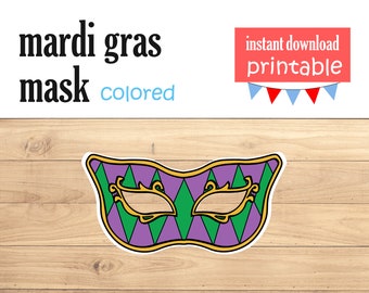 mardi gras mask etsy