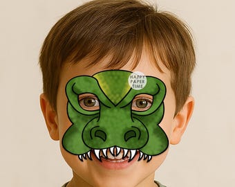 Dinosaur mask Trex mask Dinosaur Costume Party Favor T-rex Mask Dinosaur Party Dinosaur Kids Dino party Printable Mask Instant Download