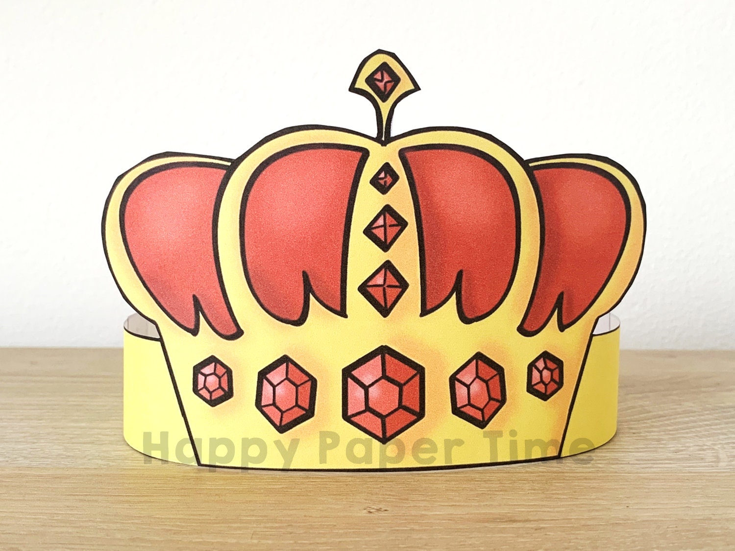 Princess Paper Crown Coloring Printable Kid Craft Princess