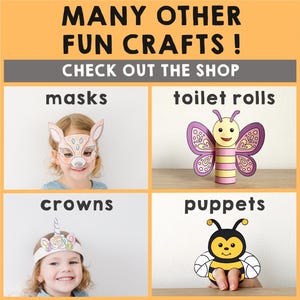 Devil Horns Paper Crown Party Coloring Printable Kids Halloween Craft ...