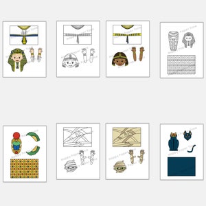 Ancient Egypt Toilet Paper Roll Craft History Archeology Party Coloring ...