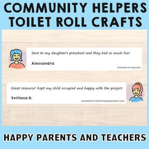 Community Helpers Toilet Paper Roll Craft Activity Career Day Party ...