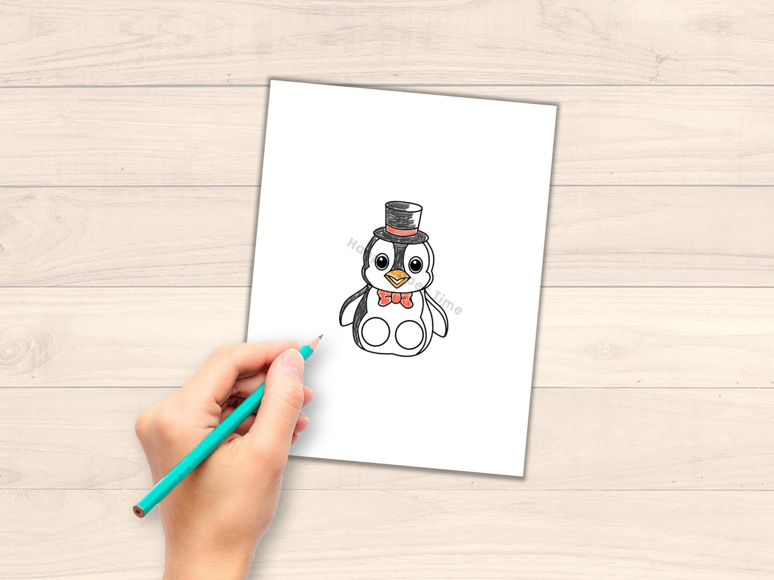 Penguin Paper Craft Printable Finger Puppet Template Kids Craft ...