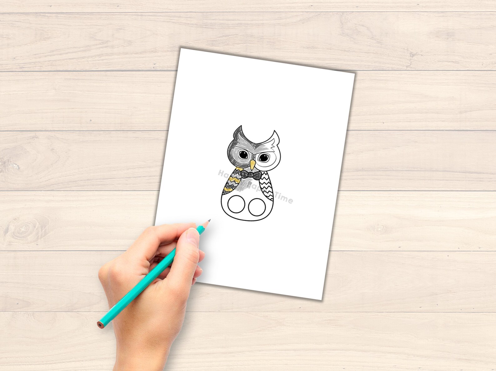 Owl Paper Craft Printable Woodland Animal Finger Puppet Kids Craft Owl ...