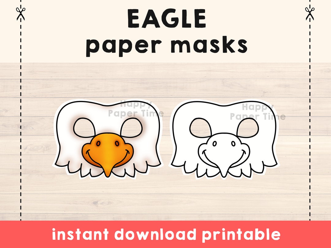 Eagle Mask Costume America Mask Printable Party Favor Craft Halloween ...