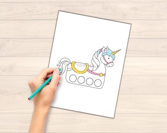 unicorn paper craft printable finger puppet kids craft unicorn etsy australia