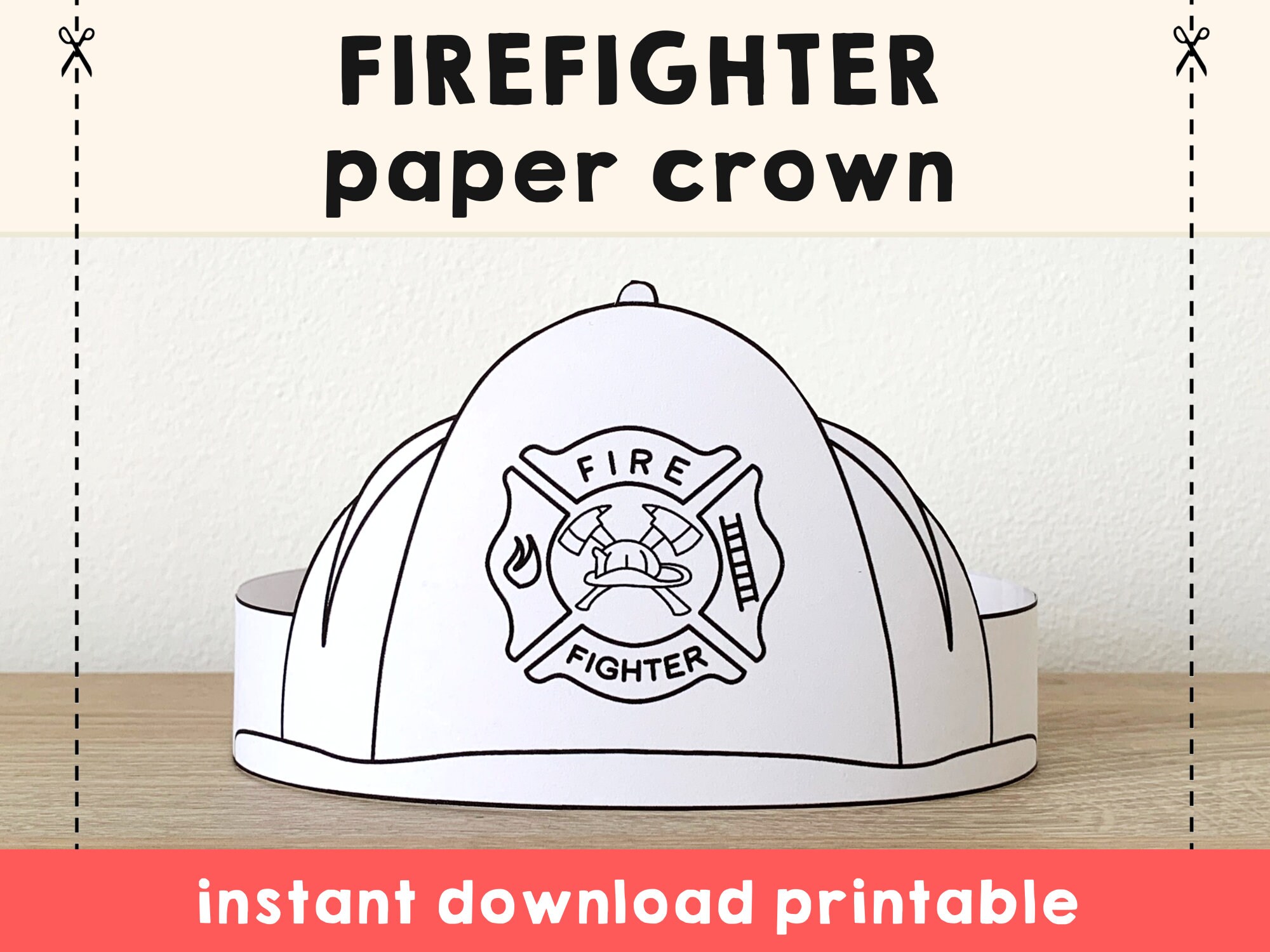 Fireman Hat Printable Fireman Hat Printable