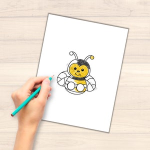 Bee Paper Craft Printable Finger Puppet Template Kids Craft Activity ...