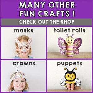 Jester Toilet Paper Roll Craft Medieval Fantasy Party Coloring Printable Decoration Kids Play Cut out Glue DIY - Instant Download image 7