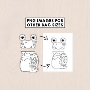 Snail Paper Bag Puppet Printable Spring Bugs Insects Animal Craft Activity Cut Paste Coloring Party Favor Instant Download image 11