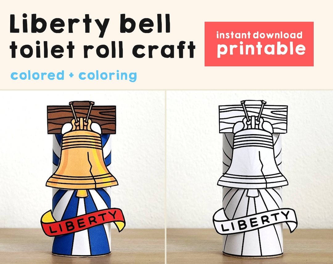Liberty Bell Toilet Paper Roll Craft America Symbol 4th of Etsy