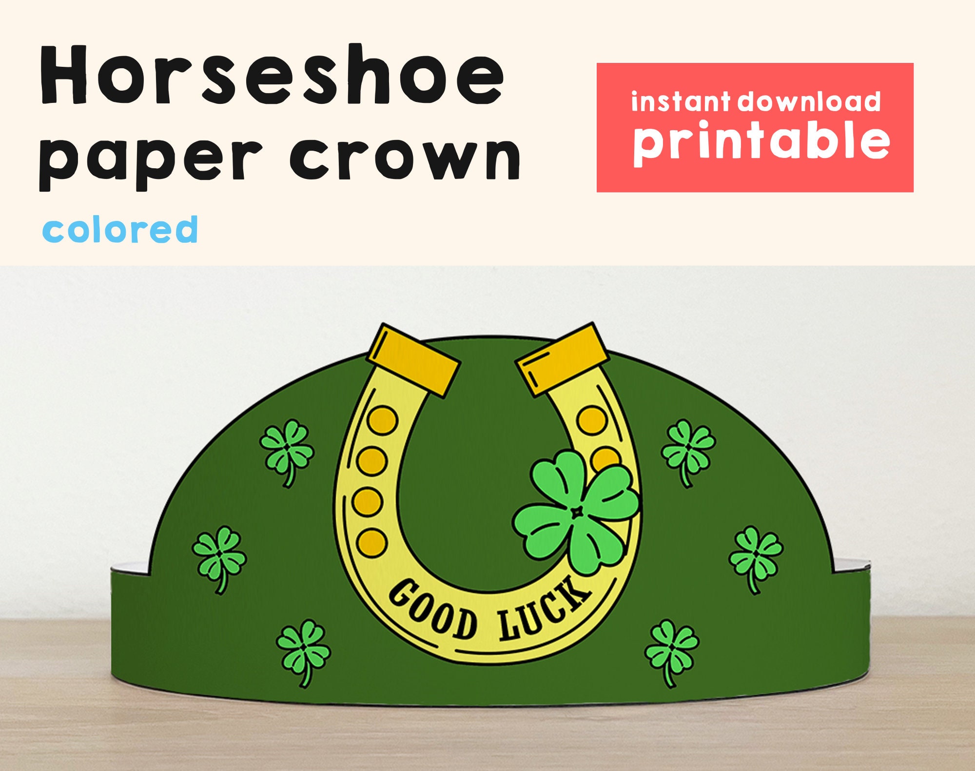 St. Patrick's Day Horseshoe Craft - The Gingerbread Pony