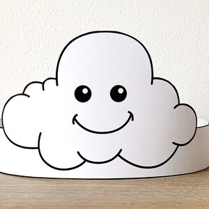 Cloud Paper Crowns Astronomy Summer Spring Printable Kids Craft ...