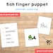Fish Paper Craft Printable Ocean Animal Finger Puppet Kids - Etsy