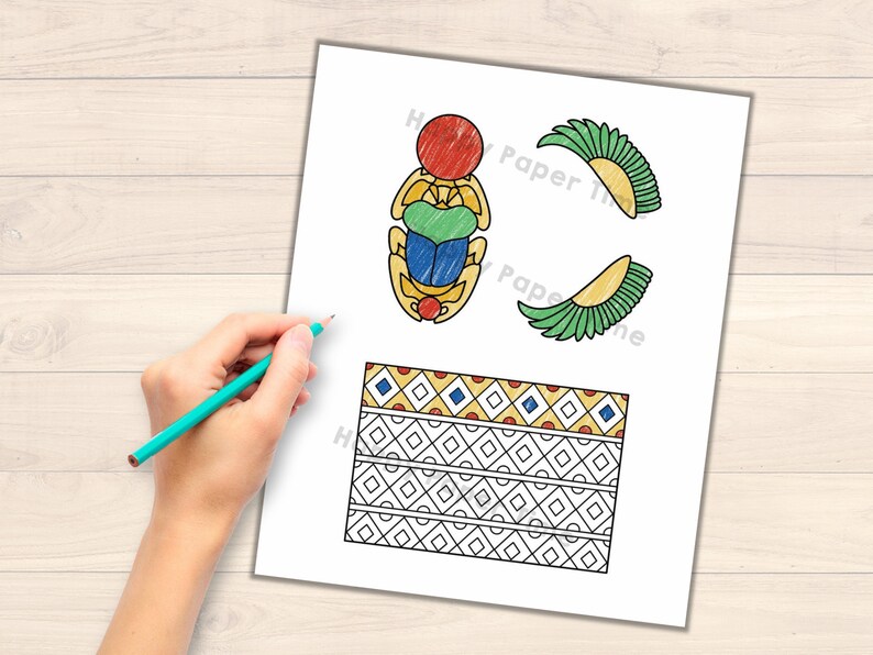 Ancient Egypt Toilet Paper Roll Craft History Archeology Party Etsy