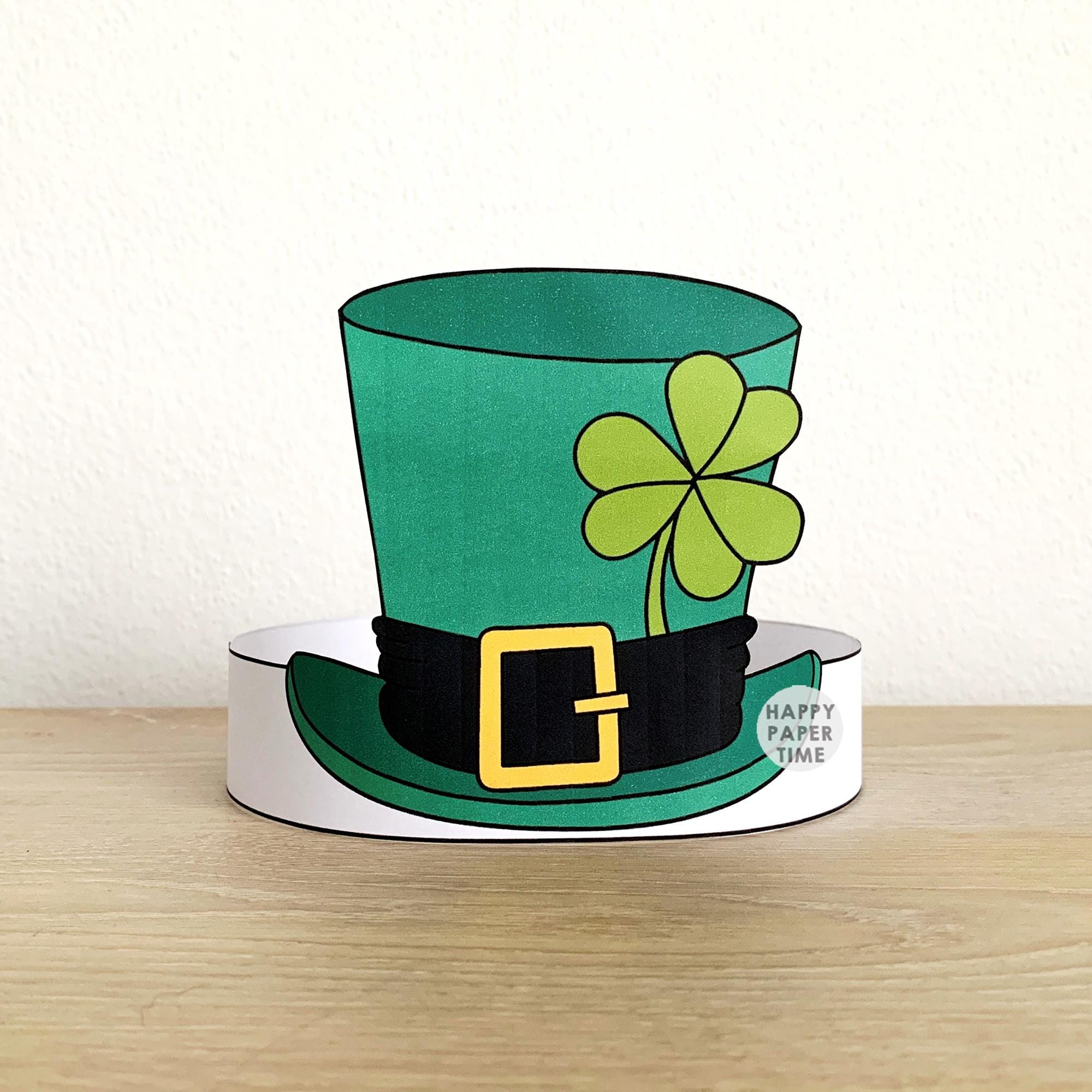 Leprechaun Hat Paper Crown Headband St Patrick's Day Party Activity ...