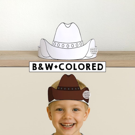 Lot Chapeau Cowboy Lot 6 Chapeaux Cowboy Enfants - Feutre - 6 Couleurs - Cordon Réglable - 58cm Tour De Tête Deguisement Cowboy Enfant