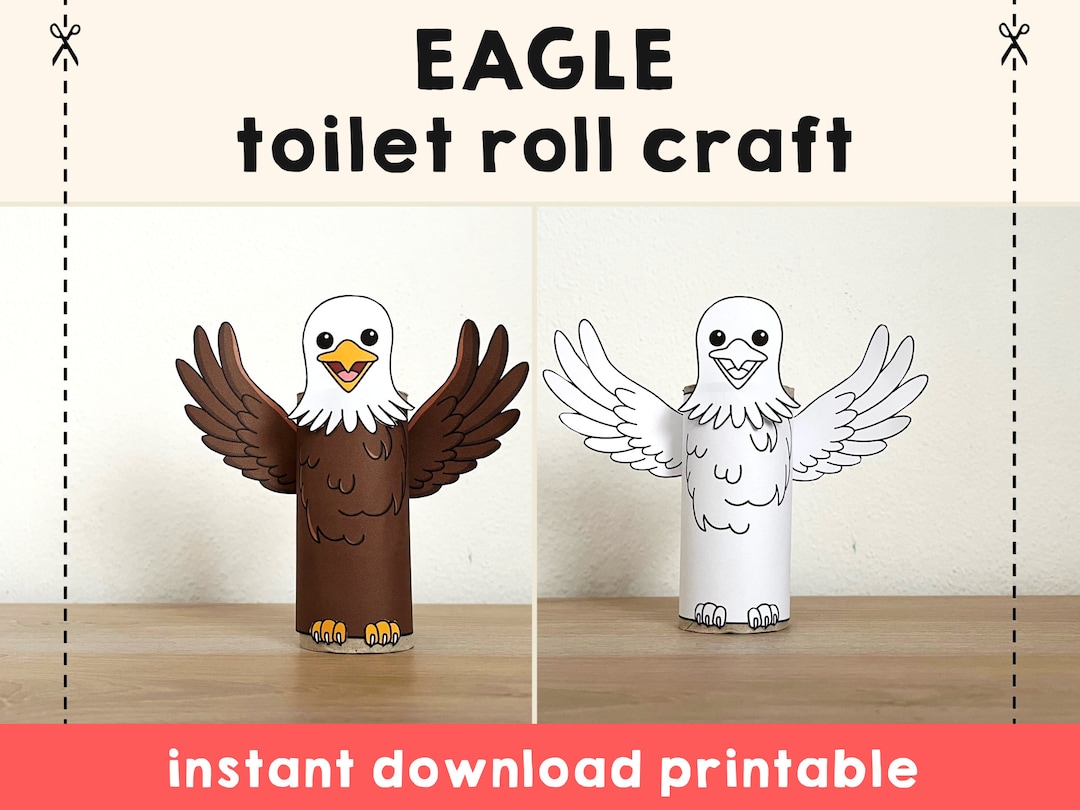 Eagle Toilet Paper Roll Craft America Symbol 4th of July Etsy 日本