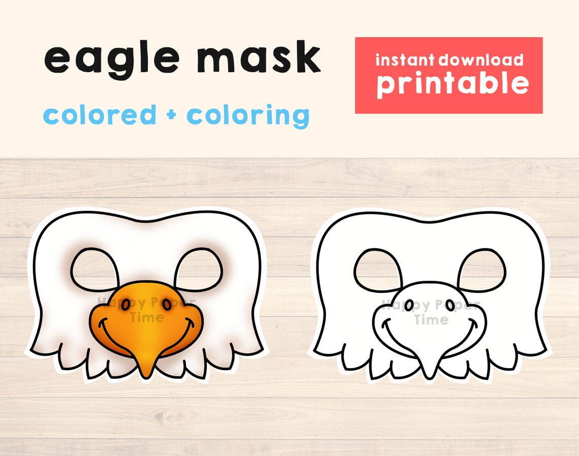 Eagle Mask Costume America Mask Printable Party Favor craft - Etsy Italia