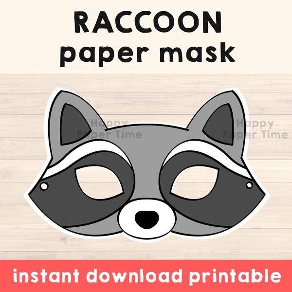 Raccoon Mask - Etsy