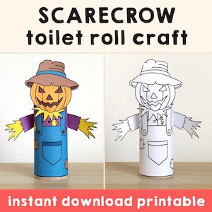 Scarecrow Portrait Shapes Roll and Draw Game Sheets