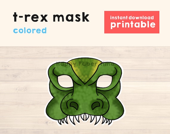 Dinosaur Mask Trex Mask Dinosaur Party Favor T-rex Etsy
