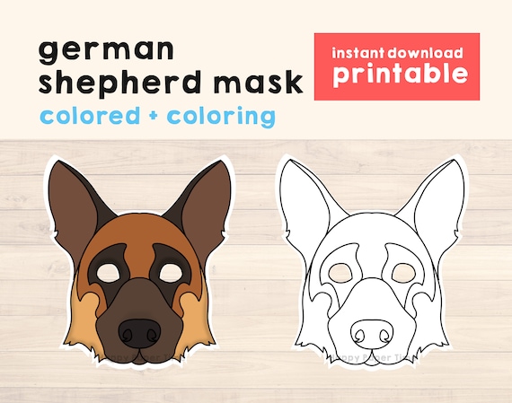 German Shepherd Dog Mask German Shepherd Dog Mask