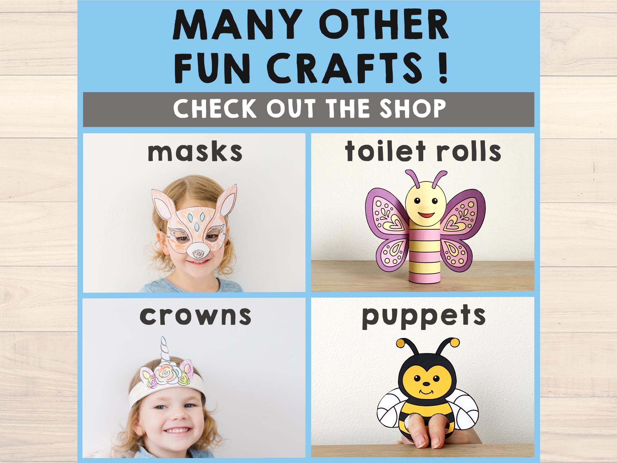 Dog Paper Crown Headband Pet Animal Coloring Printable Kids Craft Puppy ...