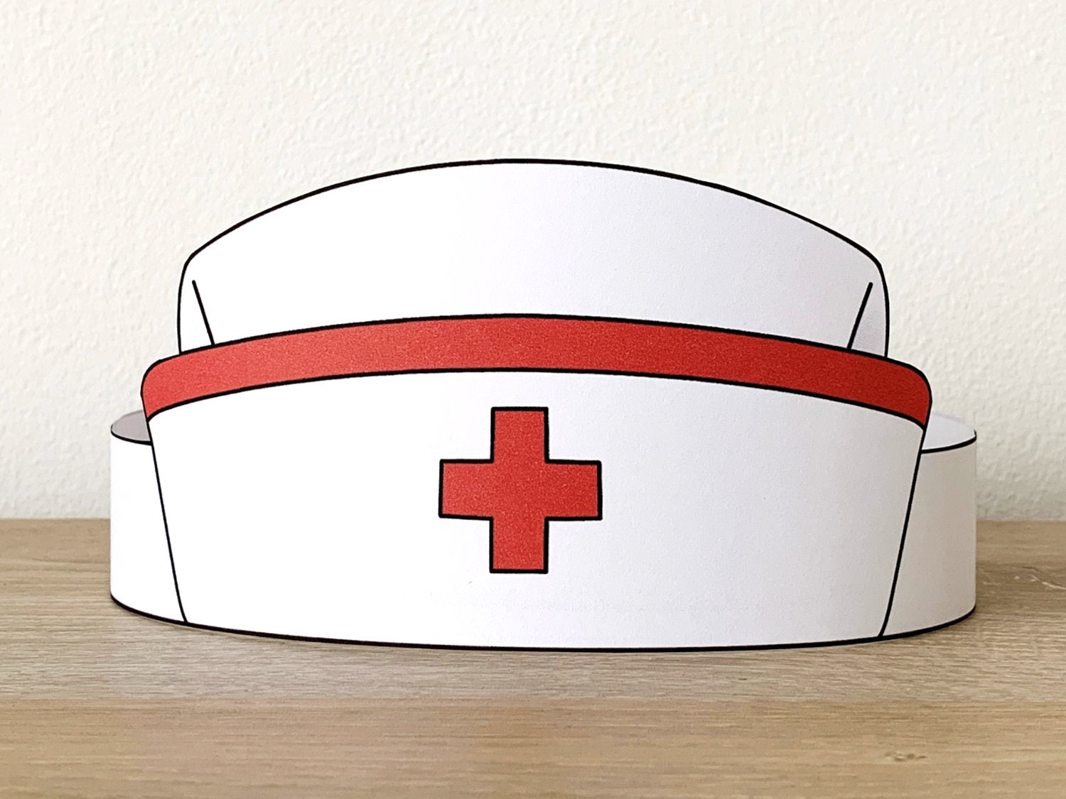 Nurse Hats Paper Crowns Printable Coloring Craft