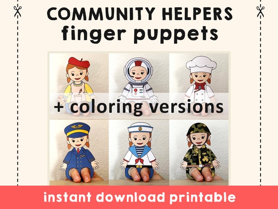 Occupation Puppets - Set of 8