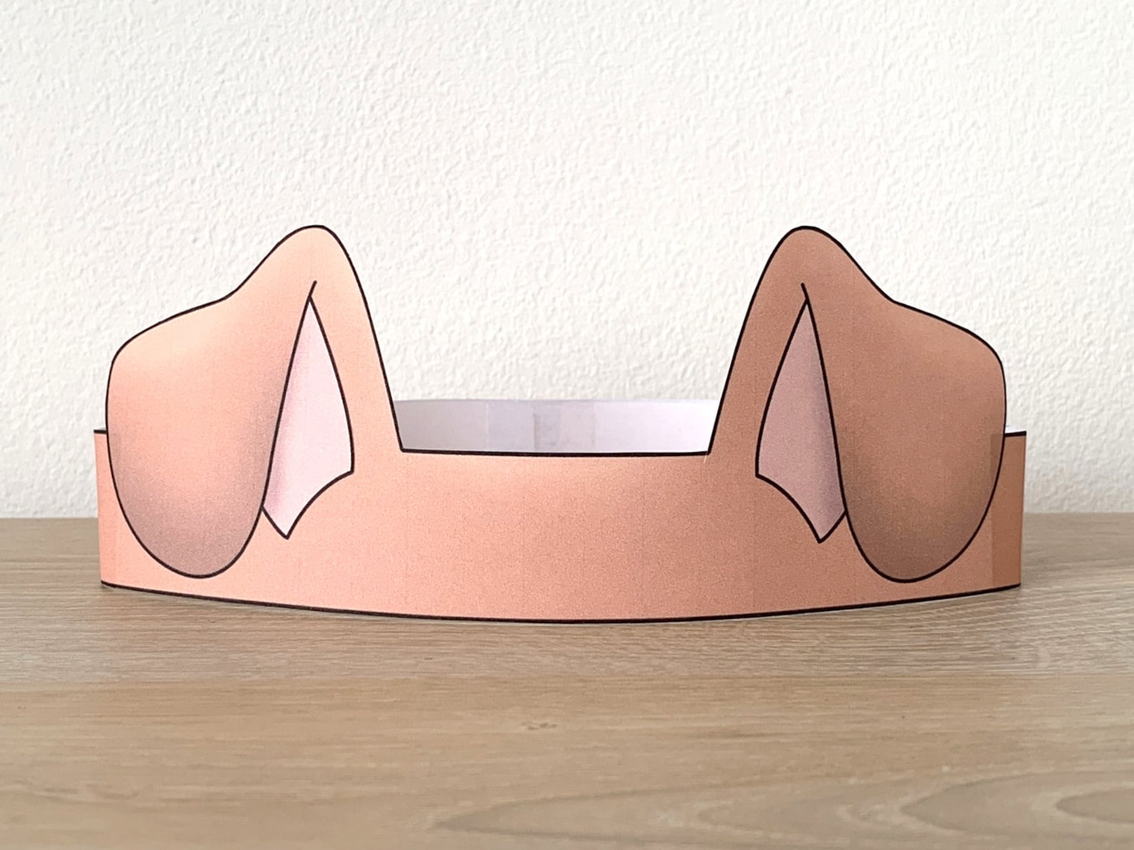 Dog Ears Paper Crown Party Coloring Printable Kids Craft Puppy Etsy