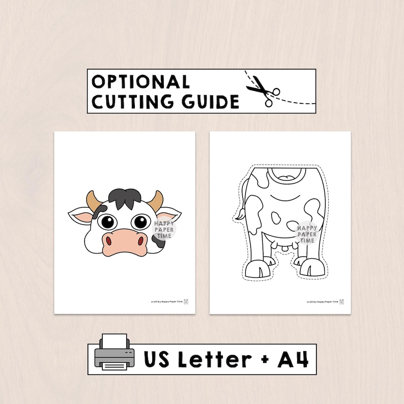 Farm Animals Paper Bag Puppets Printable Craft Activity Cut Paste ...