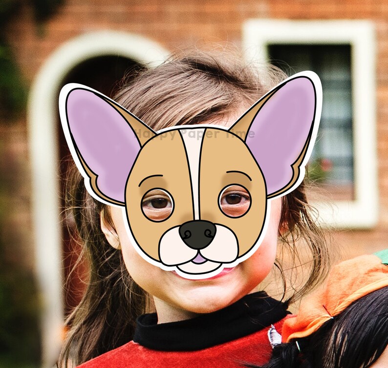 Dog Masks Printable Chihuahua German Shepherd Golden Retriever - Etsy