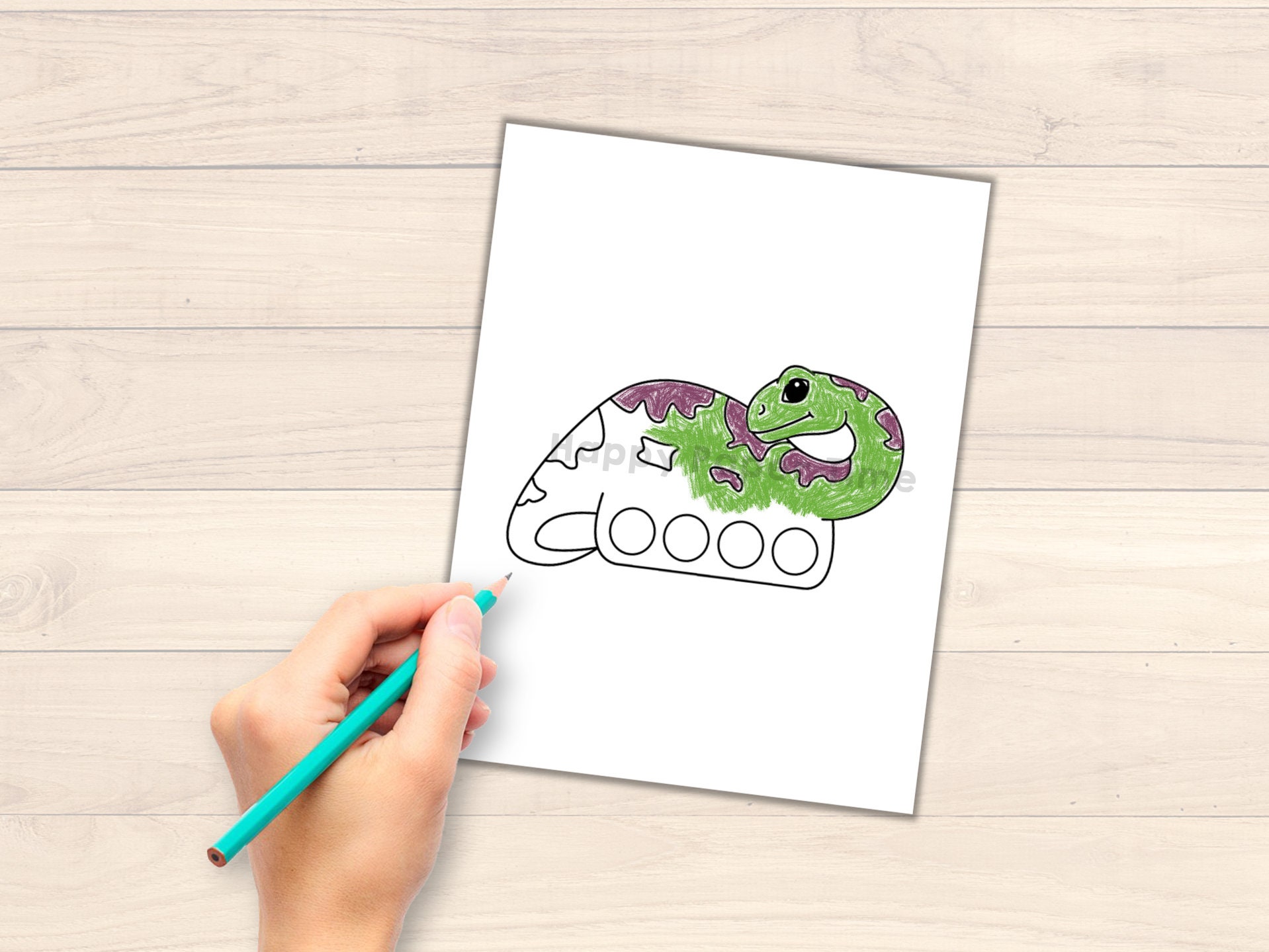 Dinosaur Brontosaurus Paper Craft Printable Finger Puppet Kids Craft ...