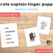 Pirate Paper Craft Printable Finger Puppet Template Kids Craft Activity ...