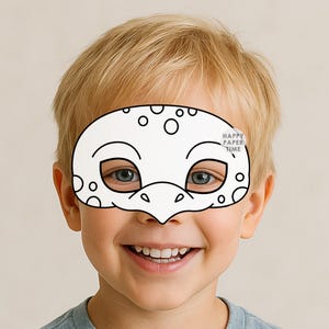 Turtle Mask Turtle Printable Mask Reptile Party Favor Turtle costume Mask Reptile mask Kids Party Activity Printable Instant Download