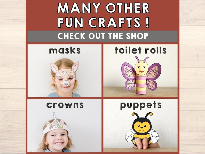 Crocodile Toilet Paper Roll Craft Australian Animal Party Coloring Printable Decoration Kids Play Cut out Glue DIY - Instant Download image 8
