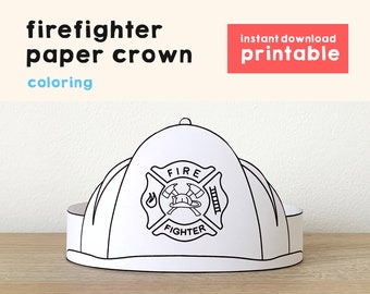 Firefighter Craft | Etsy