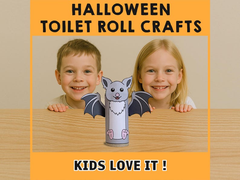 Halloween Toilet Paper Roll Craft Spooky Party Coloring Printable ...
