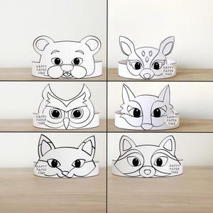 Bandeau De Fête Pour Enfants Avec Animaux Mignons - Serre-tête Rigolo Rouge