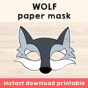 10 máscaras imprimibles de animales salvajes🦁 • Happythought