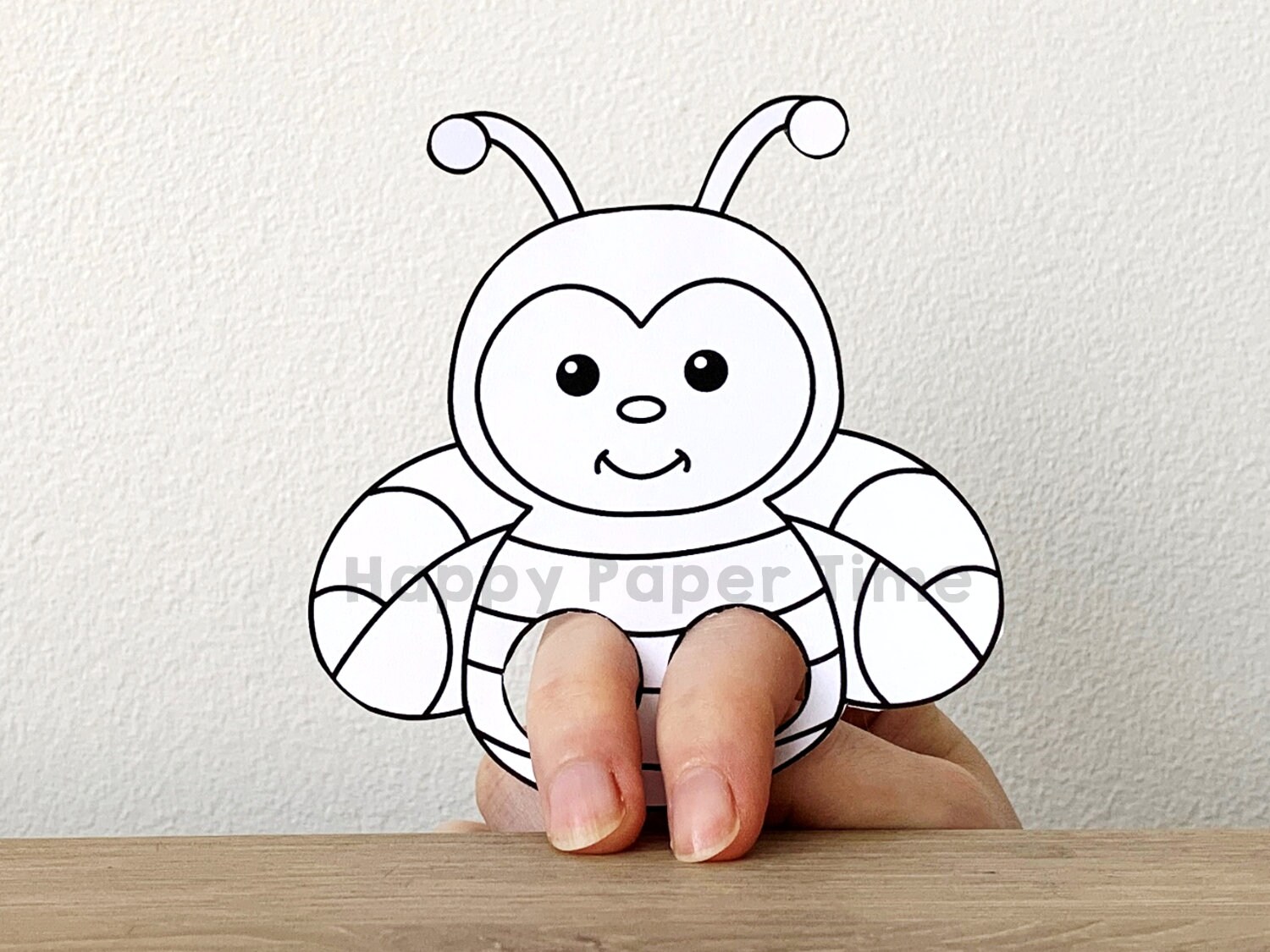 Printable Bee Finger Puppet Template Printable Templates